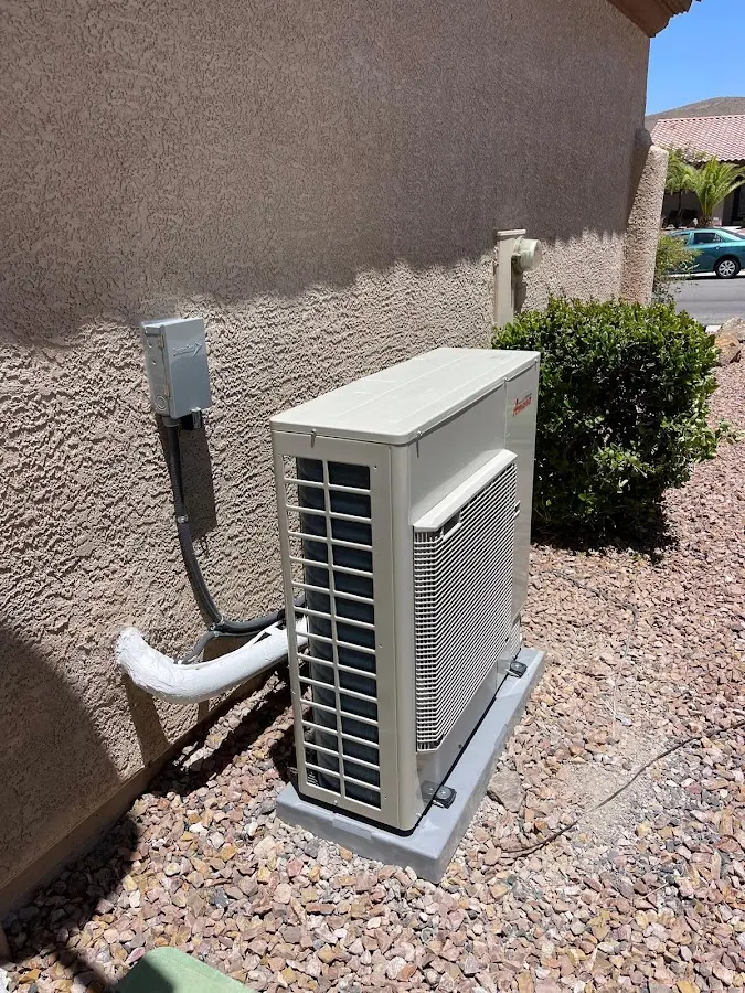 Residential air conditioning condenser unit in Dundalk